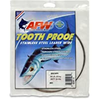 American Fishing Wire Alambre líder de Acero Inoxidable a Prueba de Dientes
